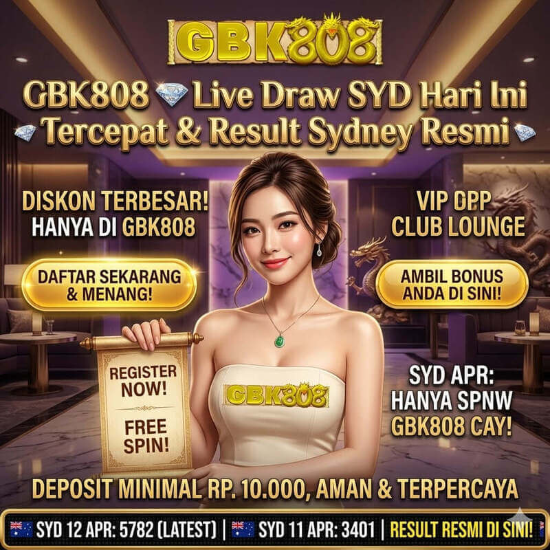 GBK808 >> Live Draw SYD Hari Ini Tercepat & Link Login Resmi